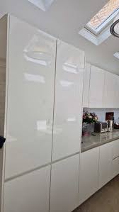 homebase gloss white kitchen with