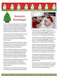 Family Christmas Letter Template Red Snowman Christmaslettertips