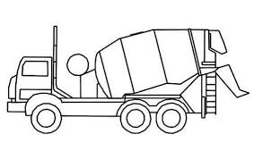 Show your kids a fun way to learn the abcs with alphabet printables they can color. Cement Truck Coloring Sheet Outline Cement Truck Truck Coloring Pages Cement Mixer Truck