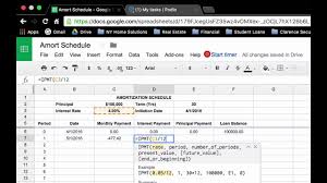 How To Create A Loan Amortization Schedule In Google Sheets Ms