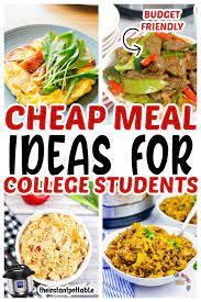10 meals for college students