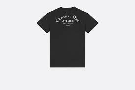 Black Cotton Christian Dior Atelier Cotton T Shirt