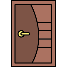 Room Door Generic Thin Outline Color Icon