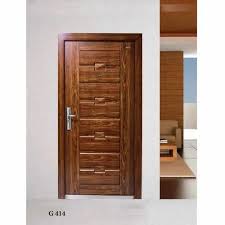 wooden finish steel door 50mm teak