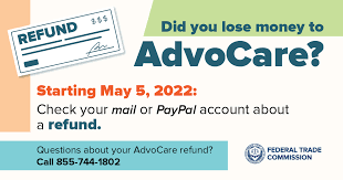 advocare refund by check or paypal