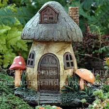 Garden With A Solar Mushroom Fairy House