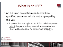 OSEP Declares Parents Have Right to IEE When They Allege District s  Evaluation Was Not Comprehensive Letter Understood