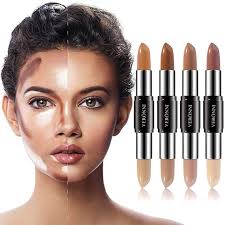 4 color face makeup bronzer
