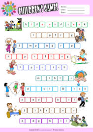 children games esl printable worksheets