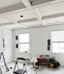 how to build a diy coffered ceiling