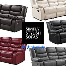 1 recliner sofa leather bonded