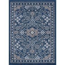 tayse rugs hton oriental navy 9 ft