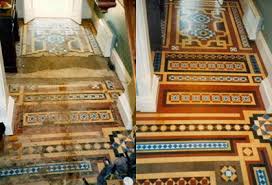 historic tiled floors red to good