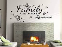 Family Love Wall Art Quotes Vinyl Wall