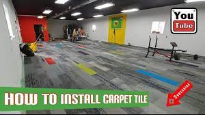 how to install carpet tile you