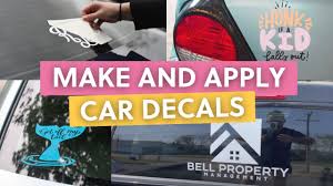 how to make apply car decals with