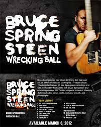 Bruce Springsteen Wrecking Ball Perfect One Sheet Template Music