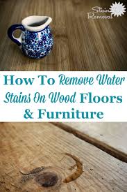 remove water stains on wood floors