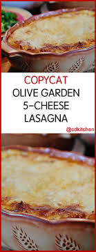 copycat olive garden 5 cheese lasagna