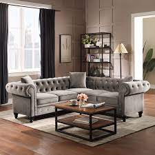 casainc sectional sofa modern 2 piece