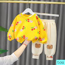 Mua Bộ quần áo lót nhung ấm áp thiết kế xinh xắn hợp thời trang thu đông cho  bé trai 1-3-5-8 tháng tuổi giá rẻ nhất
