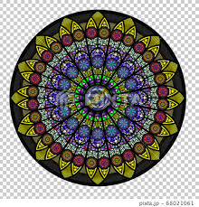 Rose Window Stained Glass Circular