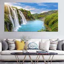 Waterfall View Landscape Canvas