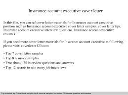 Insurance Account Executive Cover Letter