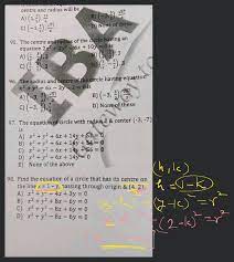 The Equation Of Circle With Radius 2