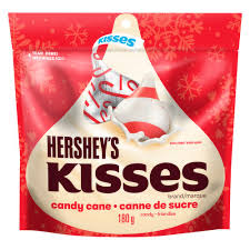 hershey kisses candy cane
