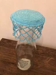 Beaded Crochet Wine Carafe Jug Wine