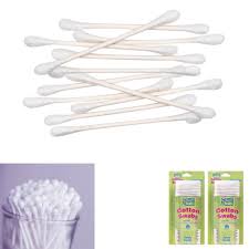Most people dig down as far as they can go, but you can do serious damage to your ears that way. 1100 Ct Cotton Swabs Double Tipped Applicator Q Tip Clean Ear Wax Makeup Remover Walmart Com Walmart Com