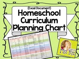 Homeschool Curriculum Planning Chart Excel Document
