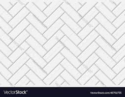 White Herringbone Metro Tile Wall