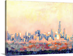 Chicago Skyline Wall Art Canvas Prints