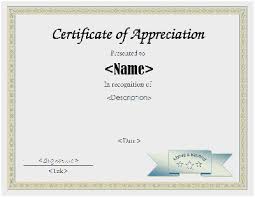 Downloadable Certificate Of Appreciation Astonishing Free Printable