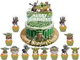 Baby Yoda Cake Star Wars Birthday Cake Yoda Cake Candy Birthday Party gambar png