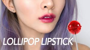 testing lollipop lipstick trend hit