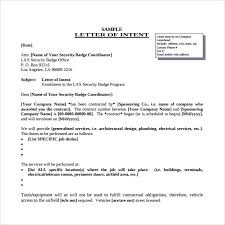 Letter Of Intent For A Job 9 Download Free Documents In
