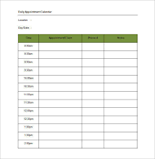 More about conference room schedule template Free 11 Appointment Schedule Samples And Templates In Pdf Ms Word Excel