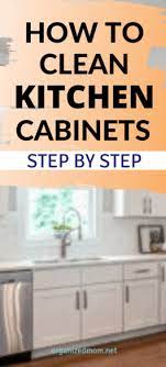 how to clean kitchen cabinets the
