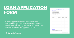 free 12 loan application form sles