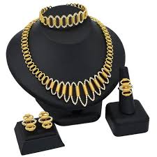 gold plated jewelry set for women dubai
