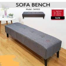 l162cm fabric bench chair sofa bench