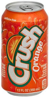 crush orange soda 12 oz nutrition
