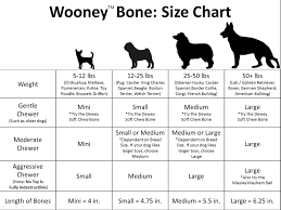 Wooney Bone Size Chart Wooney Dog Products