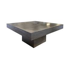 modern polished concrete coffee table