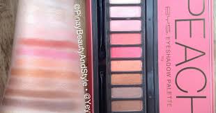bys peach palette review with swatches