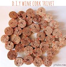 wine cork trivet diy picklee