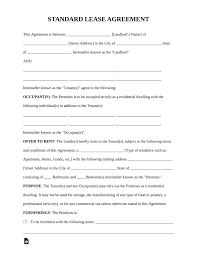 rental lease agreement templates residential commercial pdf word odt